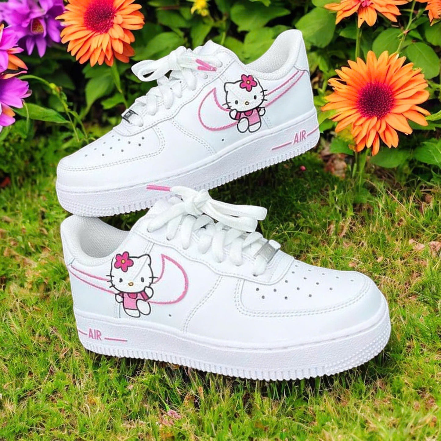 Pink Kitty Custom Air Force 1 Sneaker