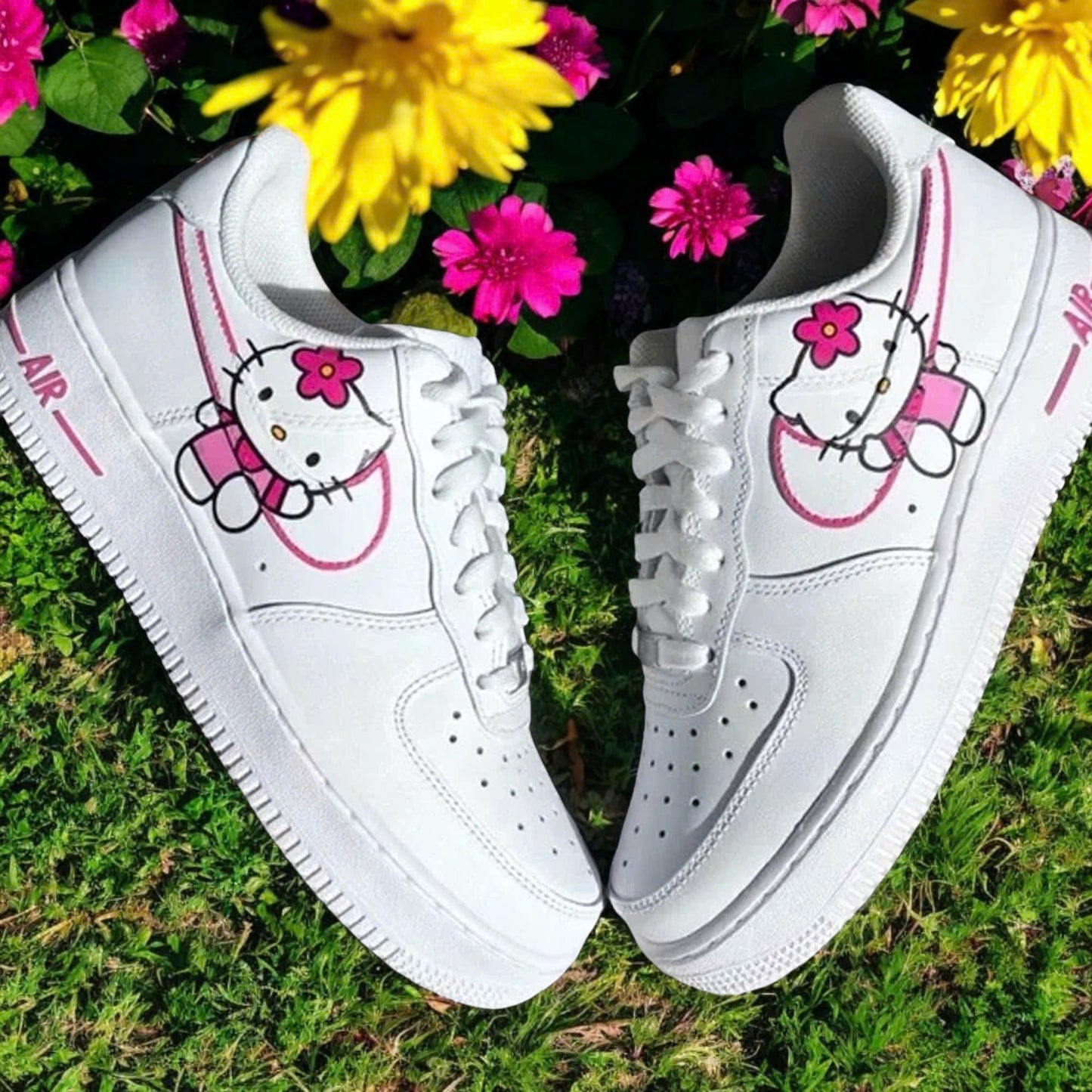 Pink Kitty Custom Air Force 1 Sneaker