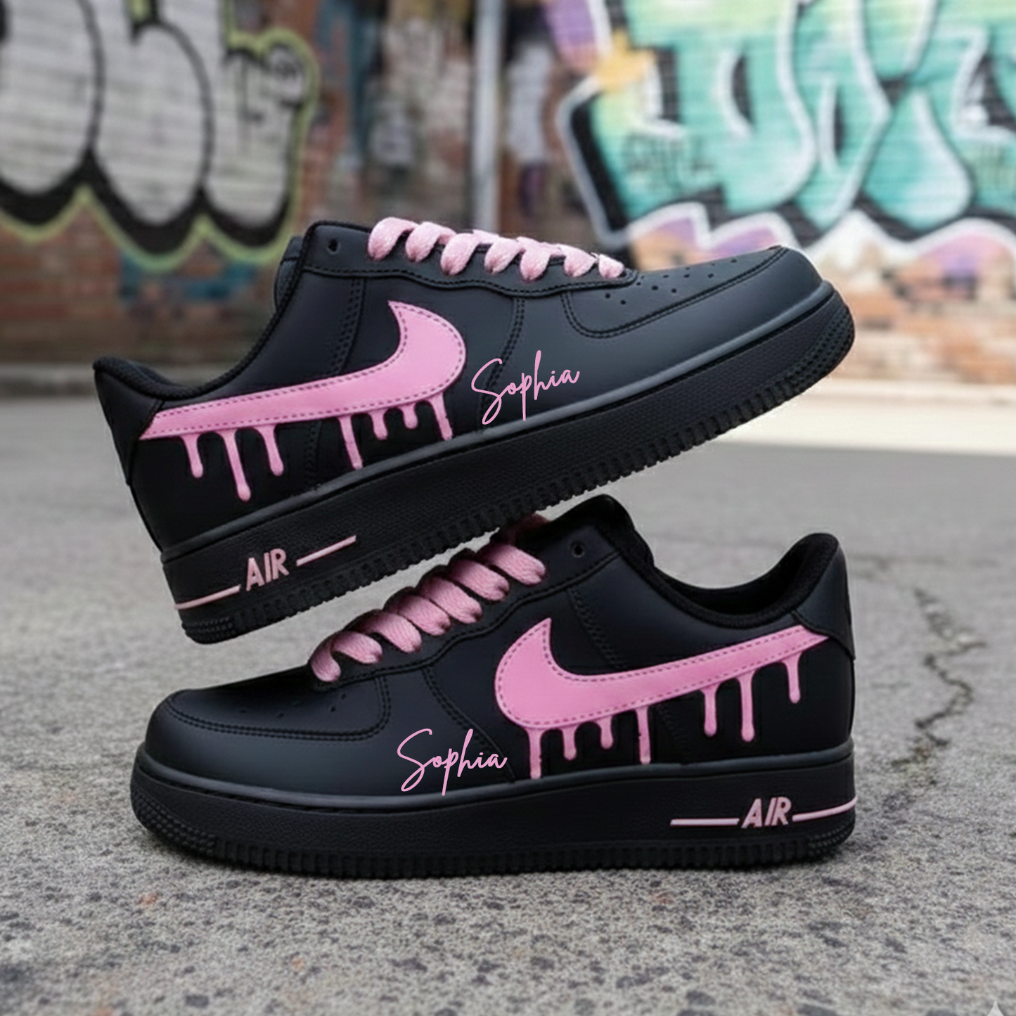 Black Pink Custom AF1
