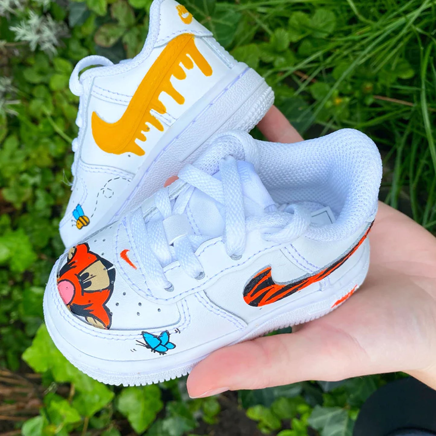 Pooth Tiger AF1 Kids Custom Sneaker