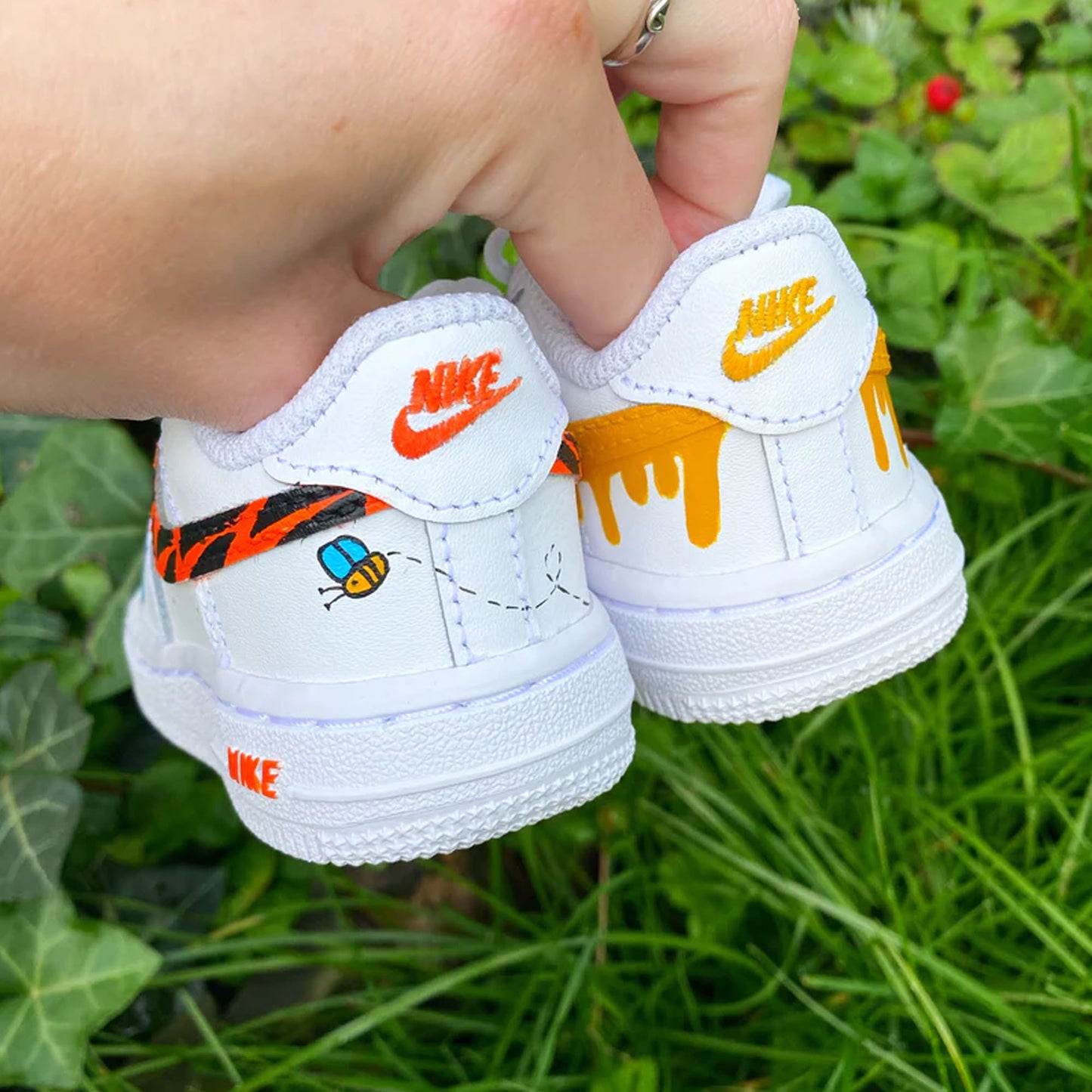 Pooth Tiger AF1 Kids Custom Sneaker