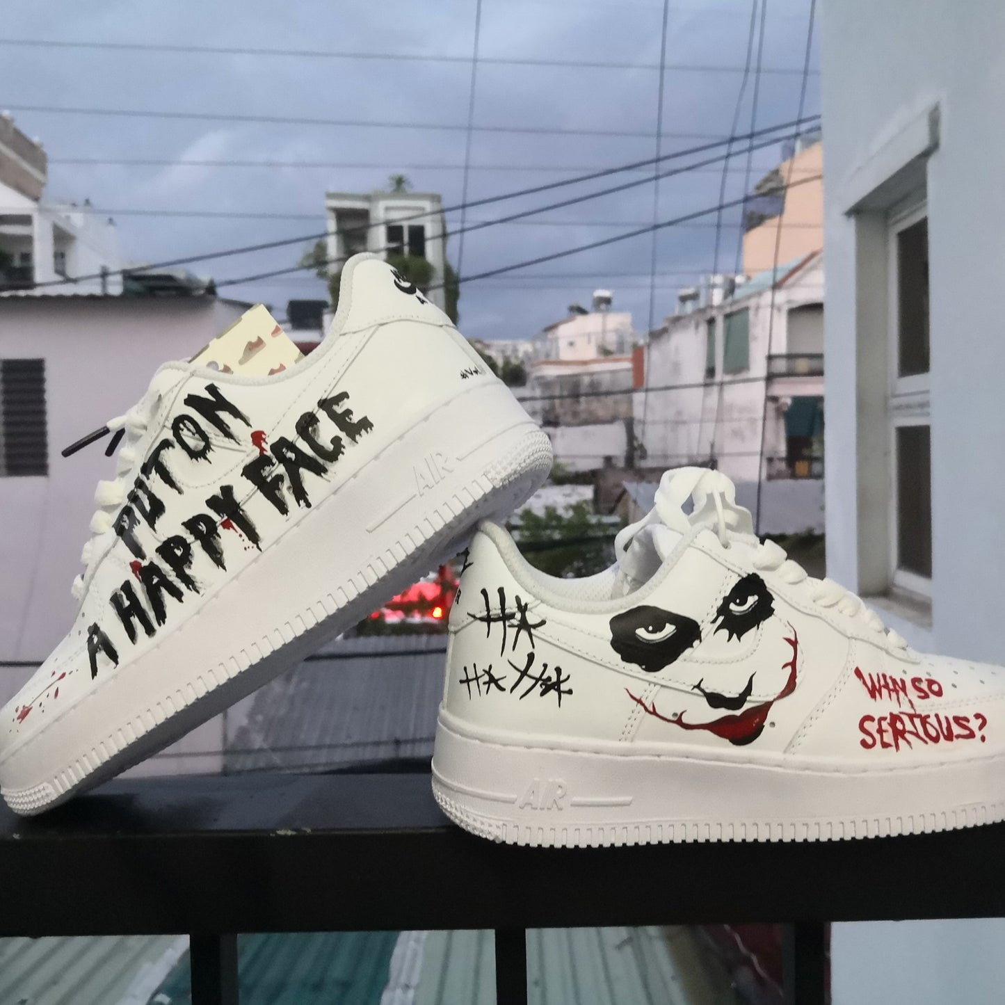 Happy Face Halloween Custom Sneaker