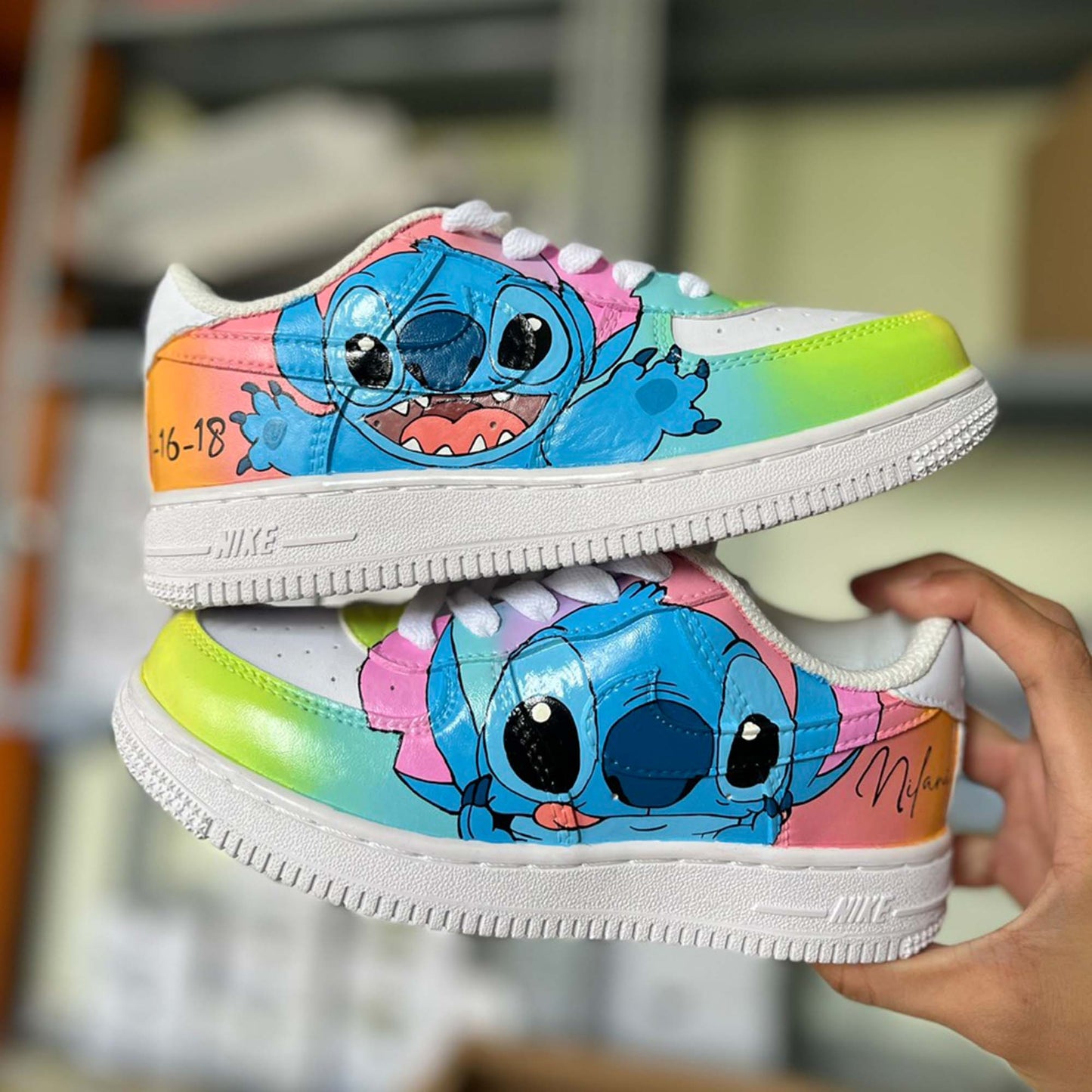 Stitch AF1 Kids Custom Sneaker