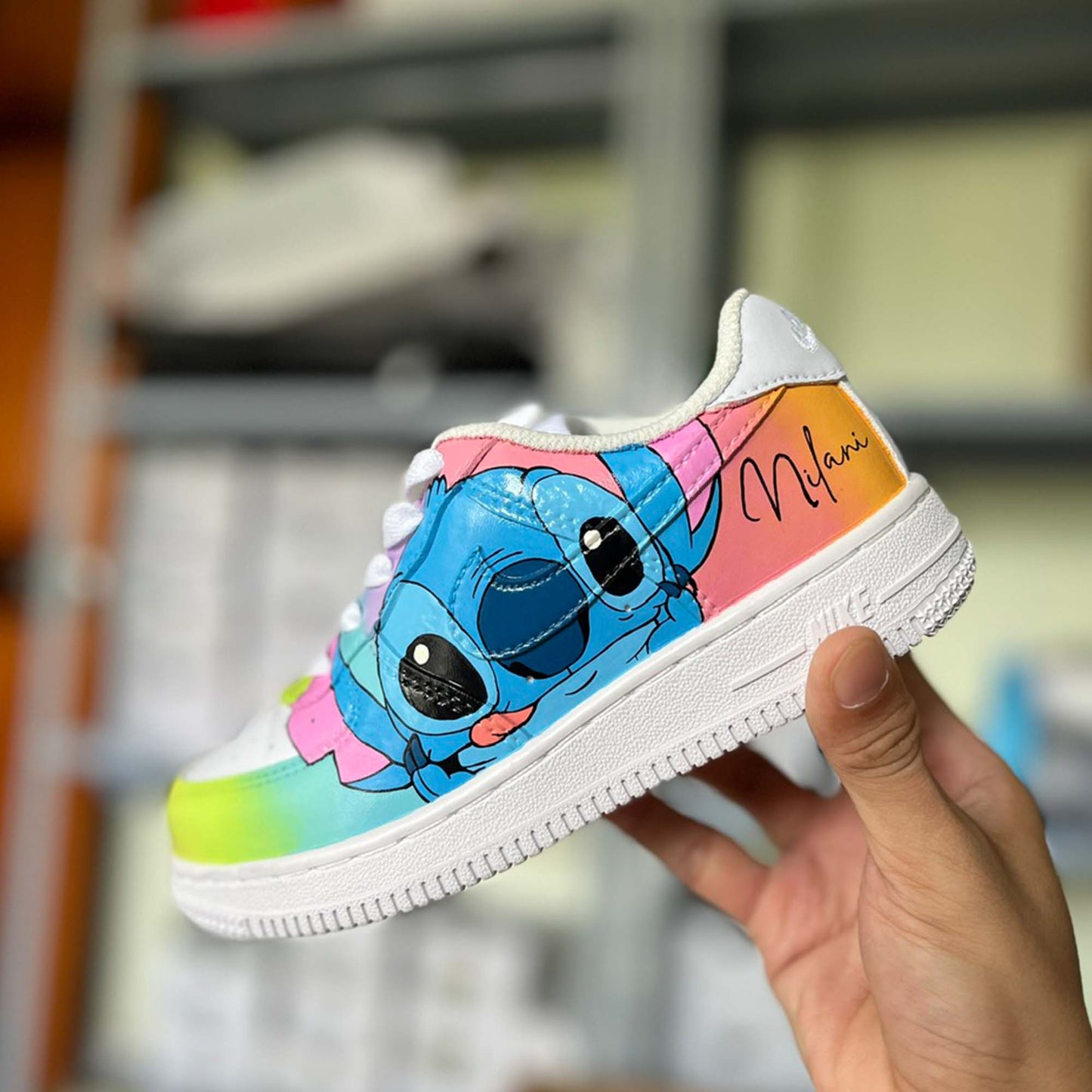 Stitch AF1 Kids Custom Sneaker