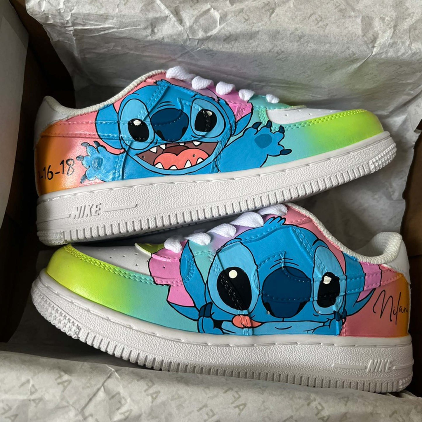 Stitch AF1 Kids Custom Sneaker