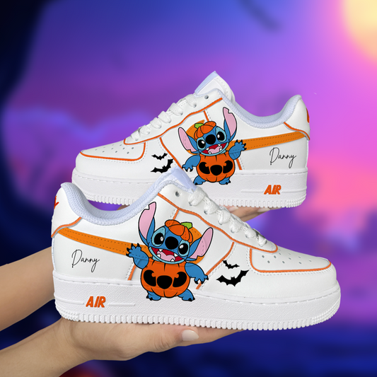 Stitch Pumpkin Custom Shoes Air Force 1