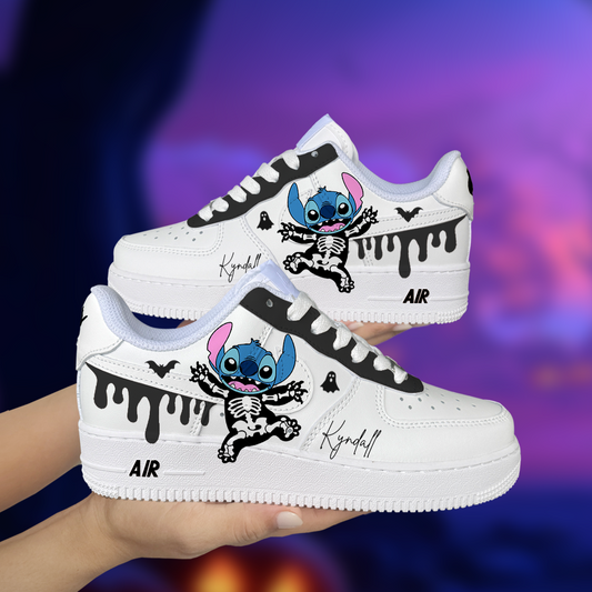 Stitch Skeleton Custom Shoes Air Force 1
