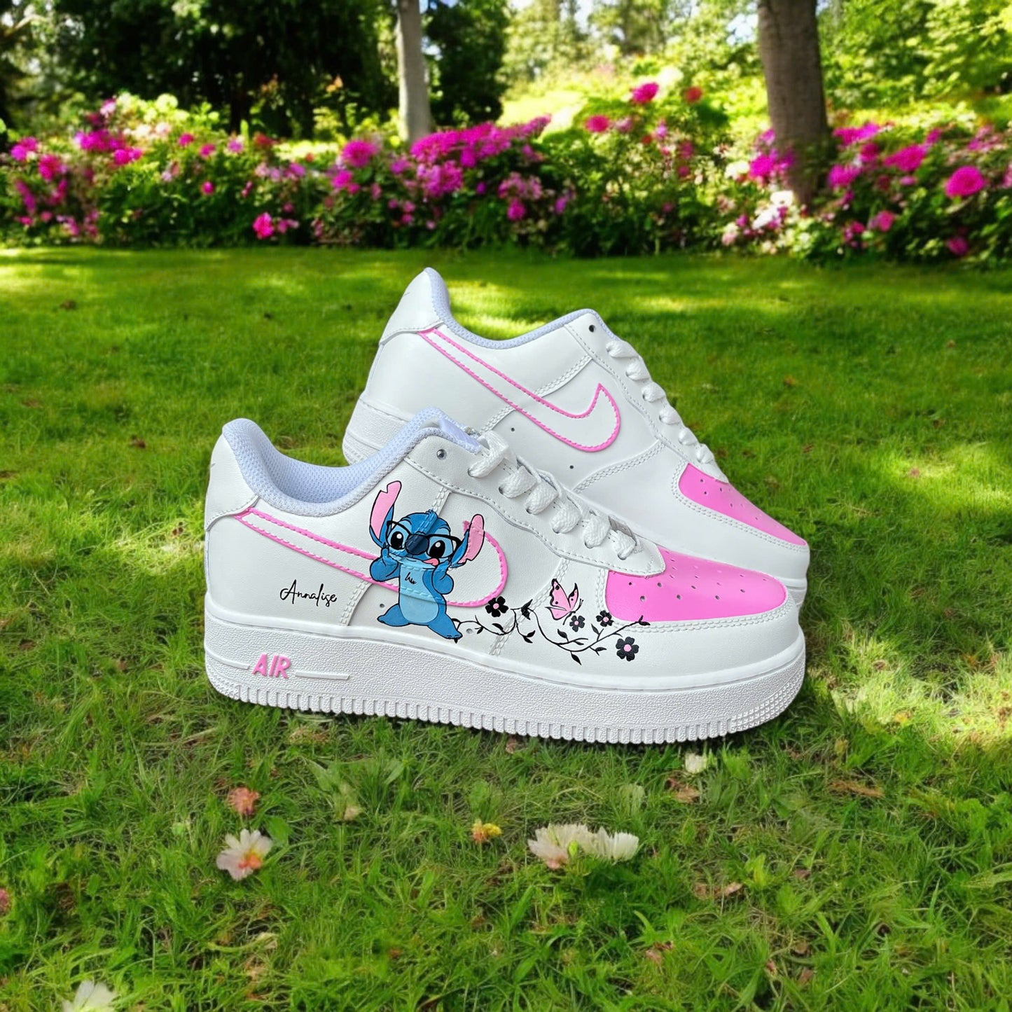 Stitch Flower Custom Shoes Air Force 1