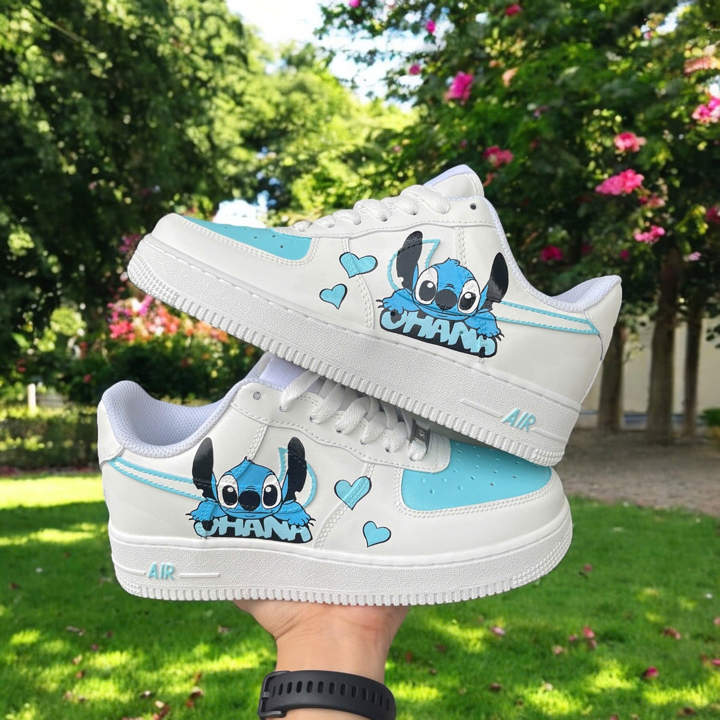 Stitch Ohana Mint Custom Shoes Air Force 1
