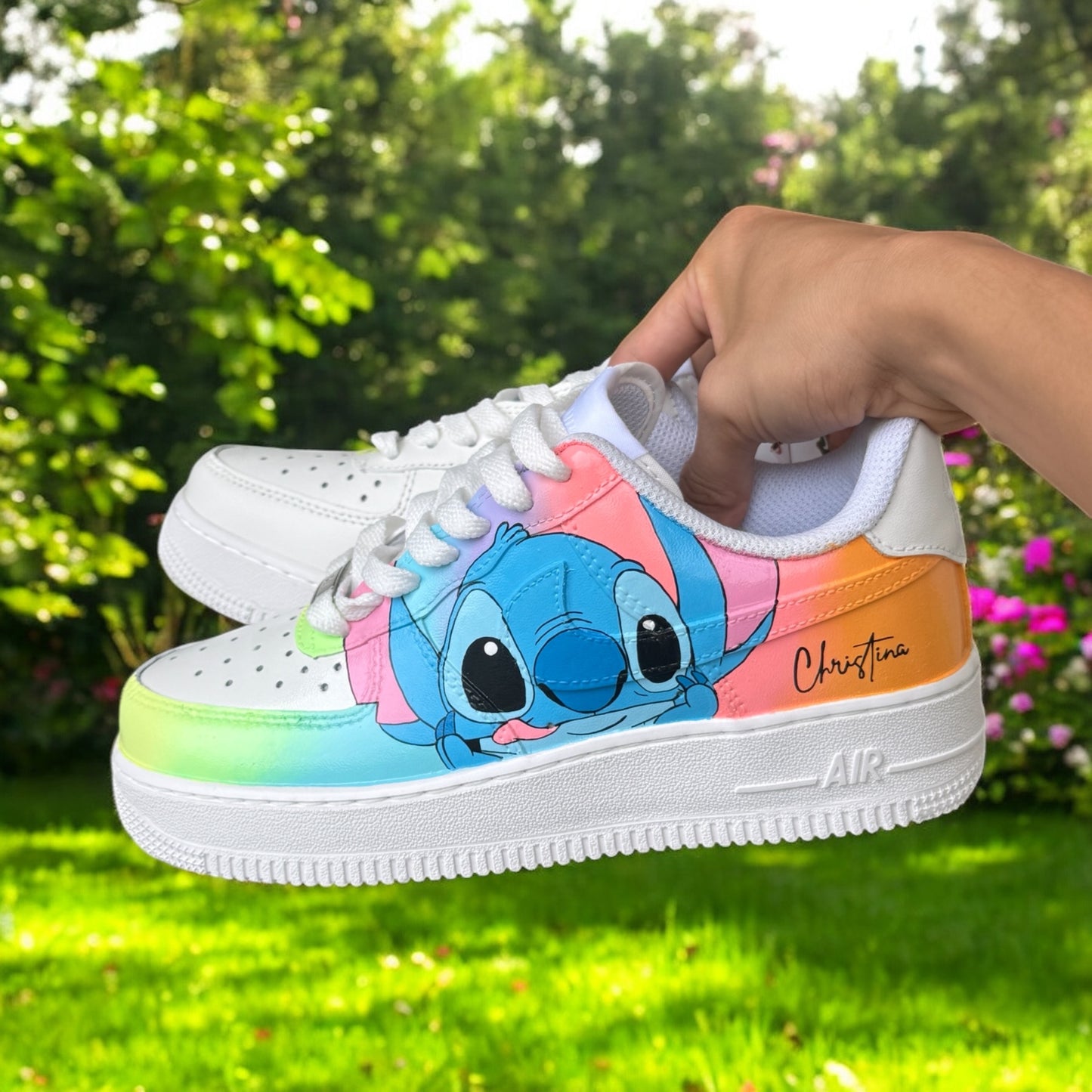 Stitch Colors Custom Sneaker AF1, Custom Shoes Women
