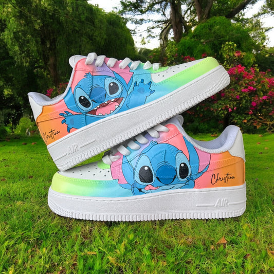 Stitch Colors Custom Sneaker AF1, Custom Shoes Women