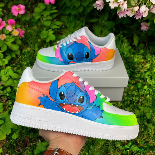 Stitch Colors Custom Sneaker AF1, Custom Shoes Women