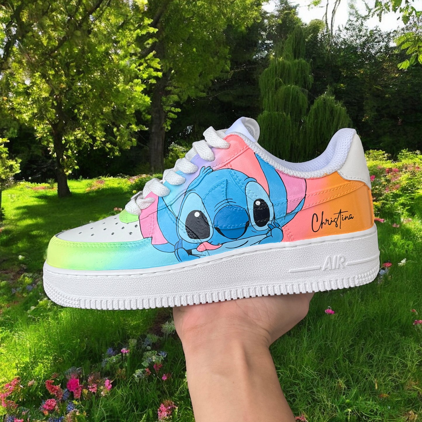 Stitch Colors Custom Sneaker AF1, Custom Shoes Women