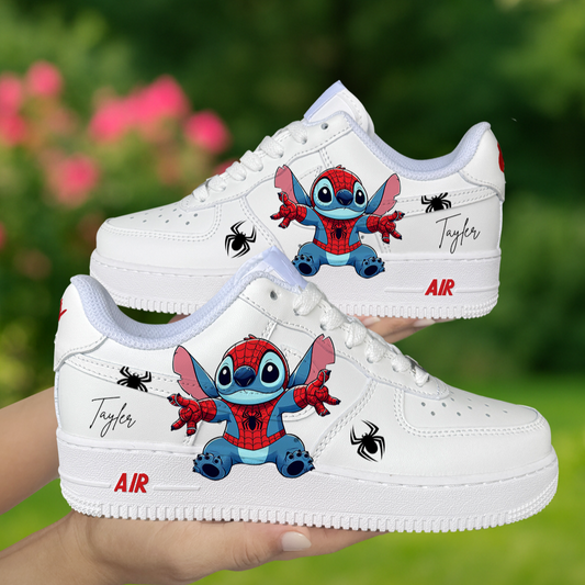 Spider x Stitch Custom Shoes AF1