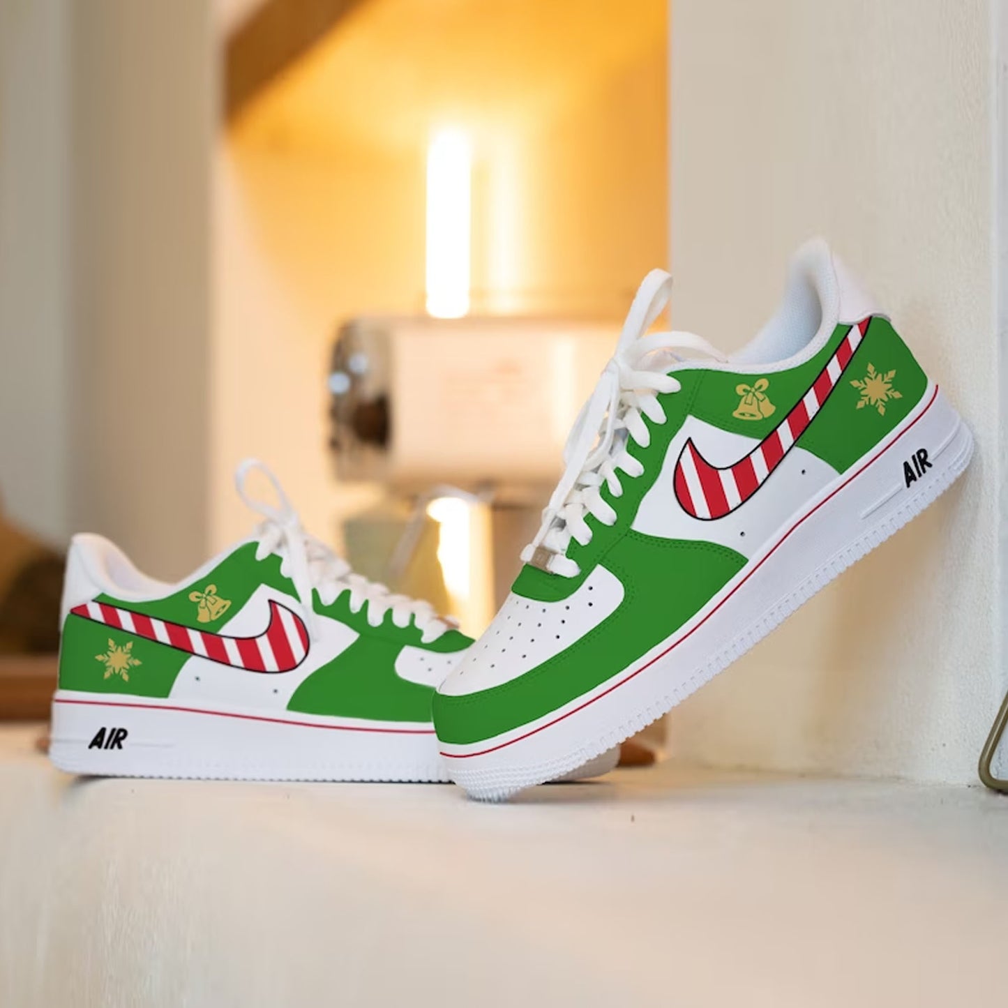 Christmas Bell Custom Air Force 1's Sneaker