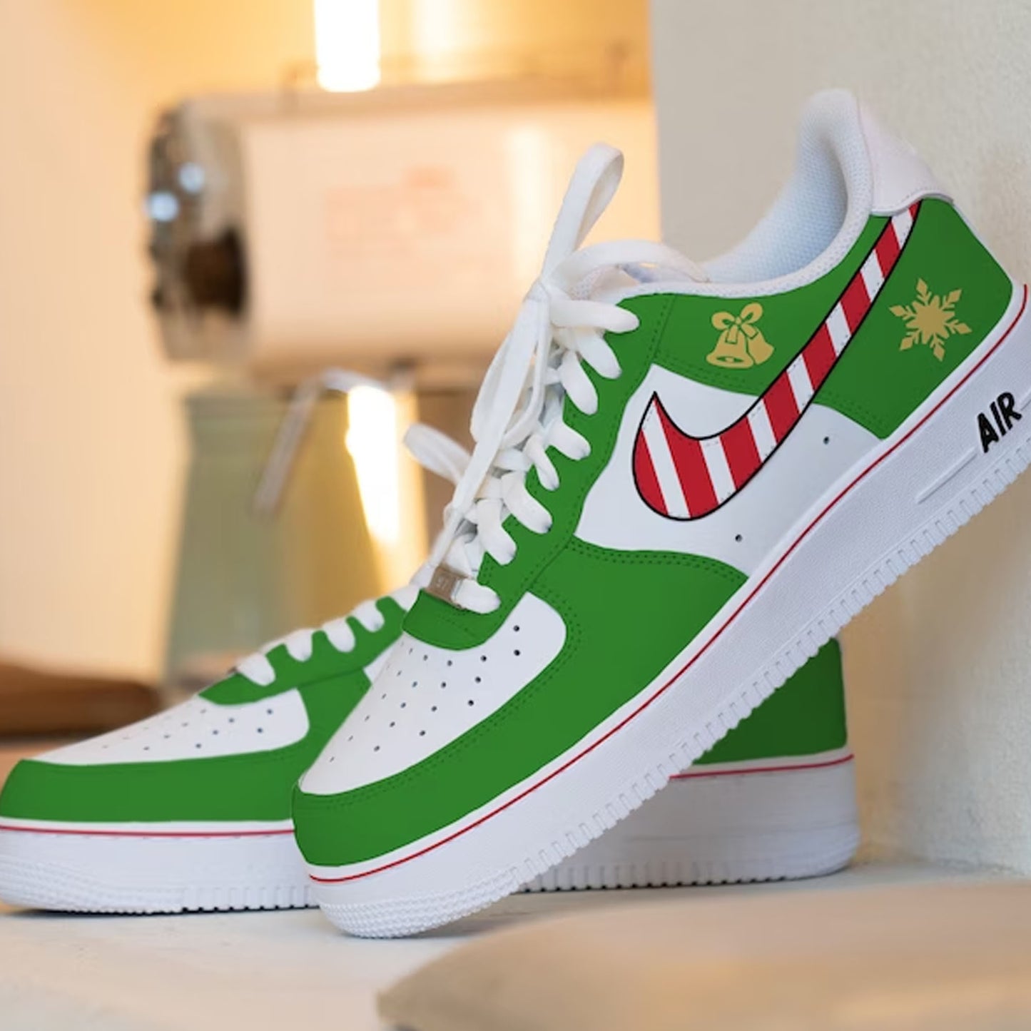 Christmas Bell Custom Air Force 1's Sneaker