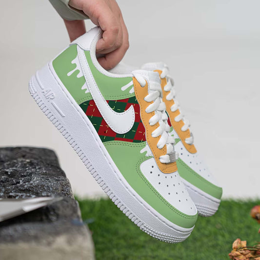 Christmas Swoosh Drip Custom Sneaker