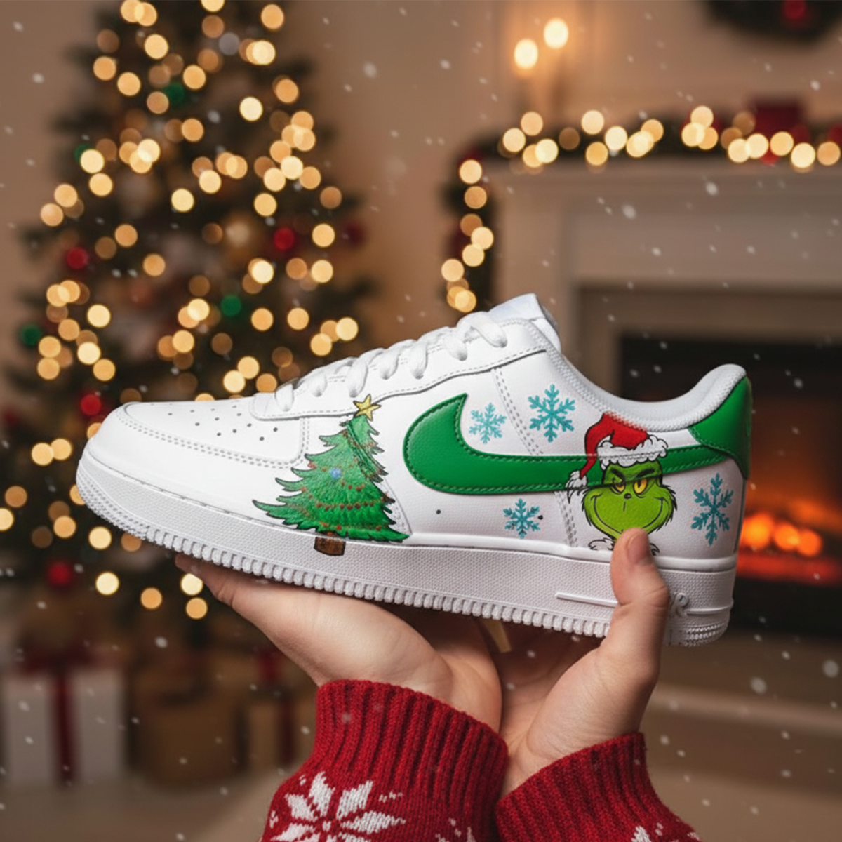 Christmas custom shoes 08