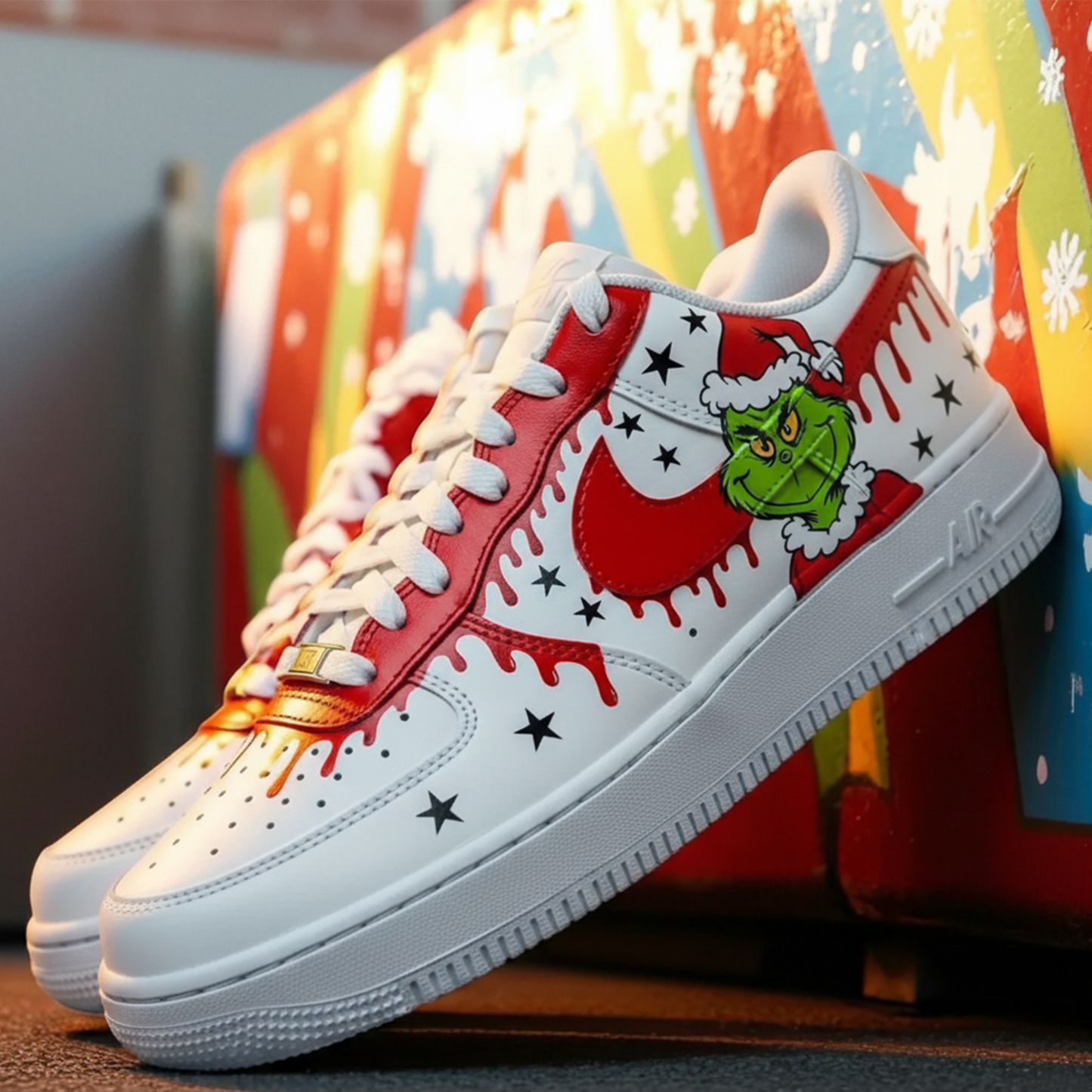 Christmas custom shoes 09