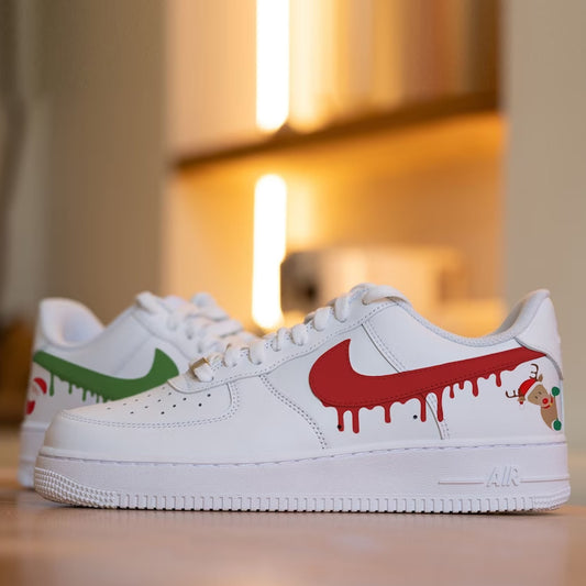 Christmas Deer Custom Air Force 1 Sneaker