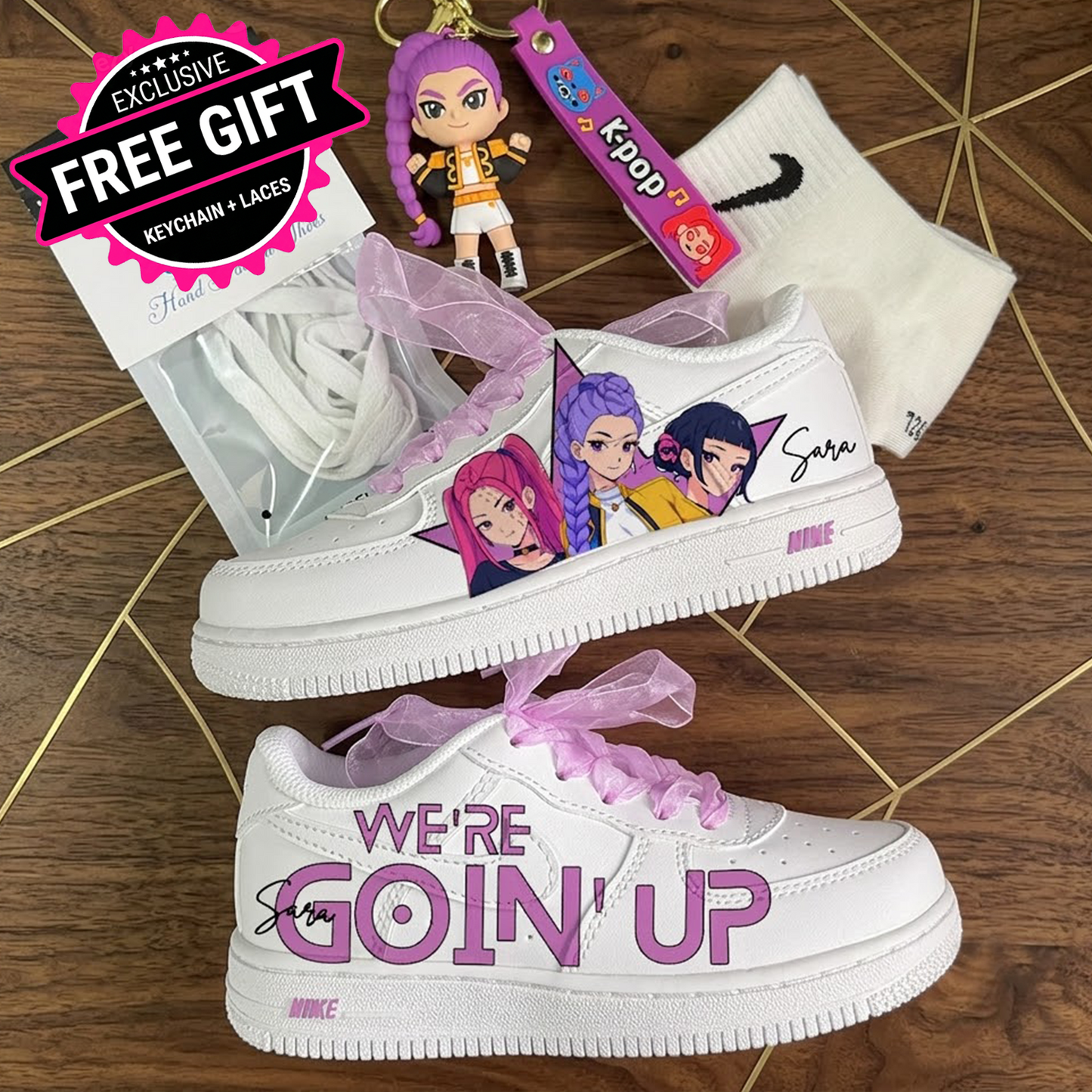 Limited Edition: Set Goin UP - FREE SHOES LACES + KEYCHAIN + SOCKS