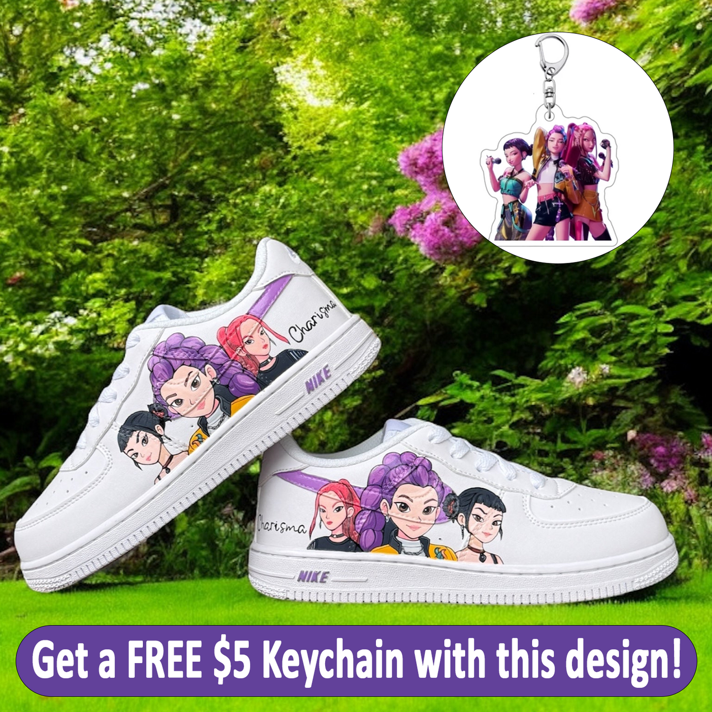 K Pop Hand Painted Shoes