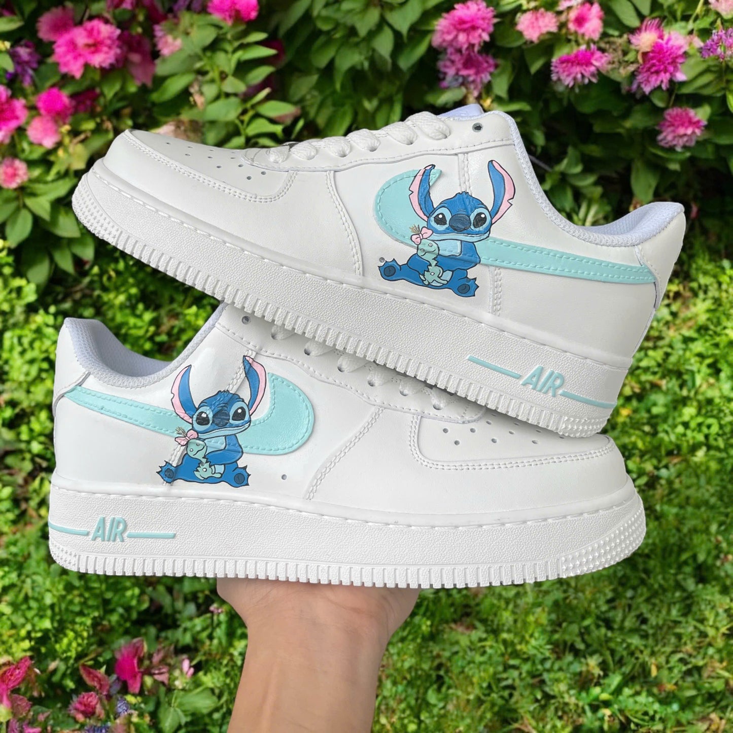 Mint Stitch Custom Sneaker