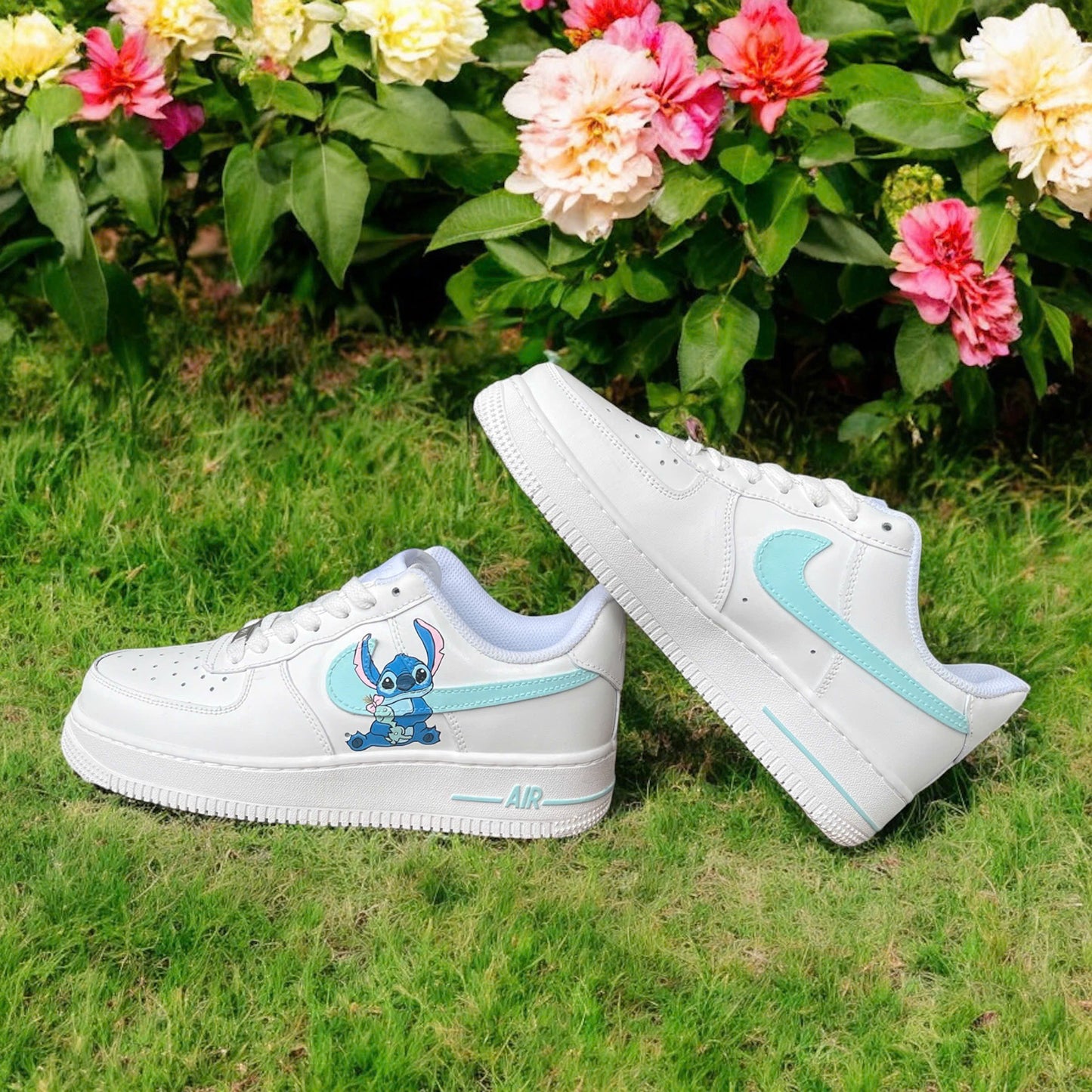 Mint Stitch Custom Sneaker