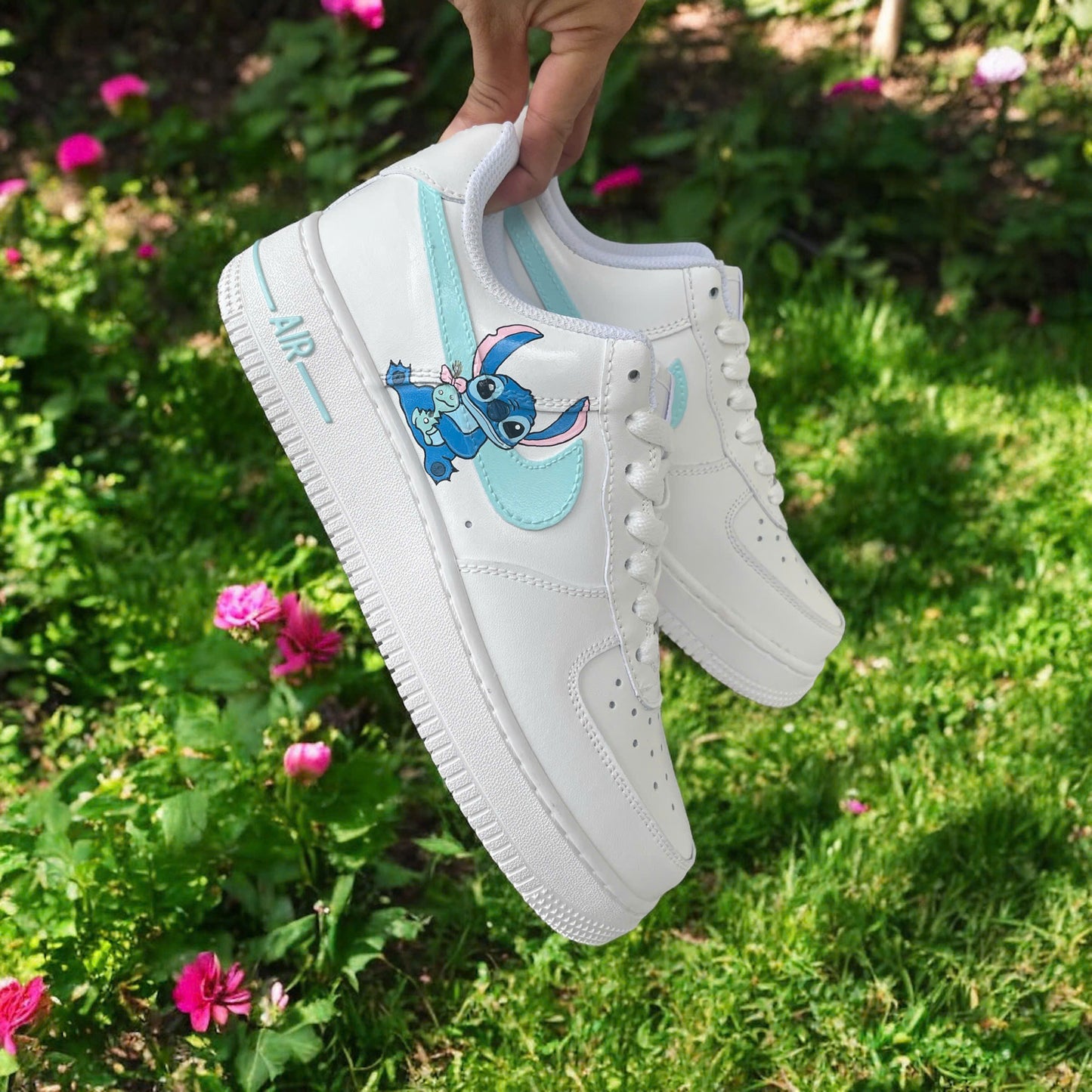 Mint Stitch Custom Sneaker