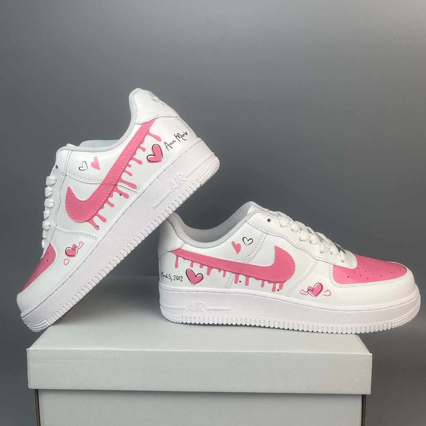 Drip Heart Custom Shoes Air Force 1