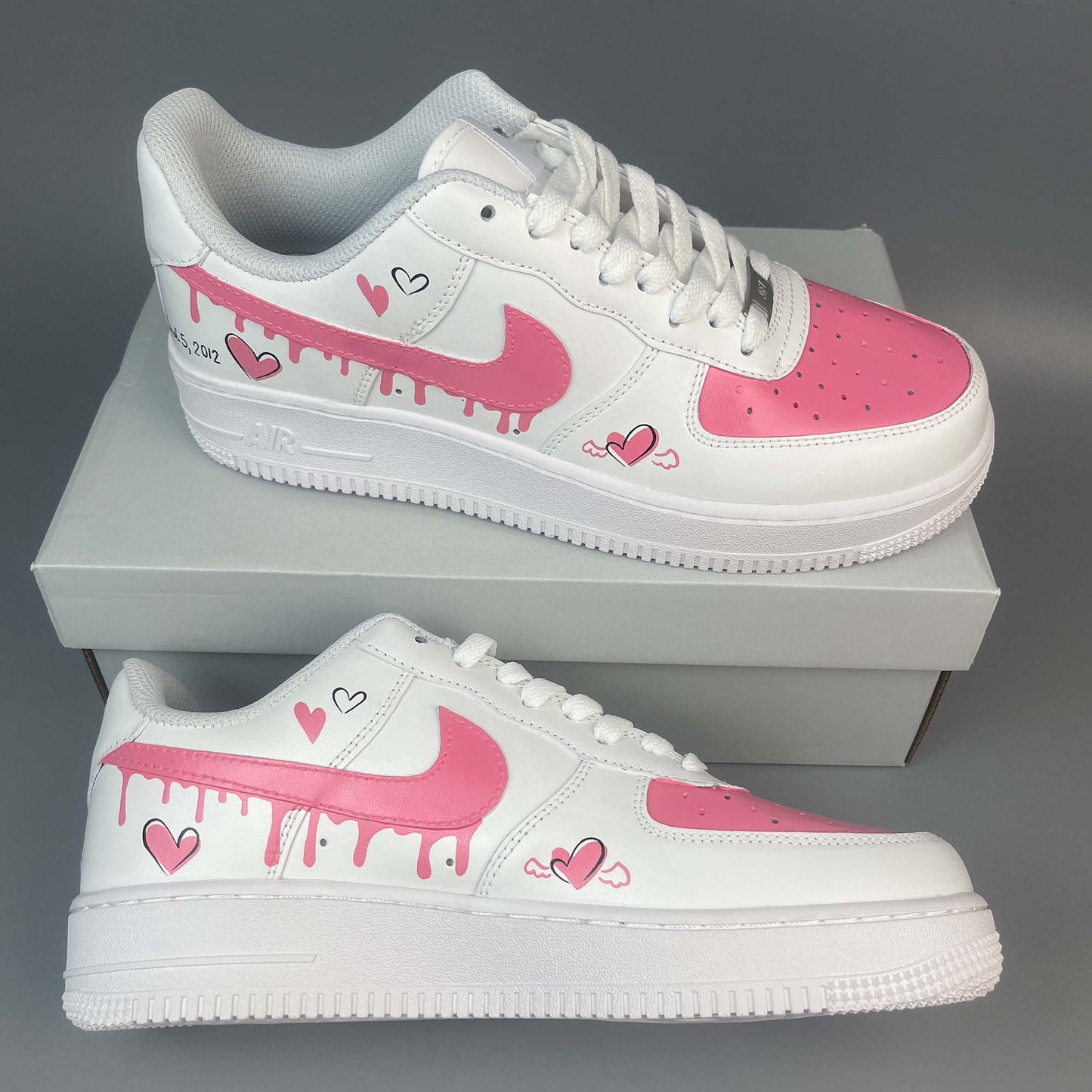 Drip Heart Custom Shoes Air Force 1