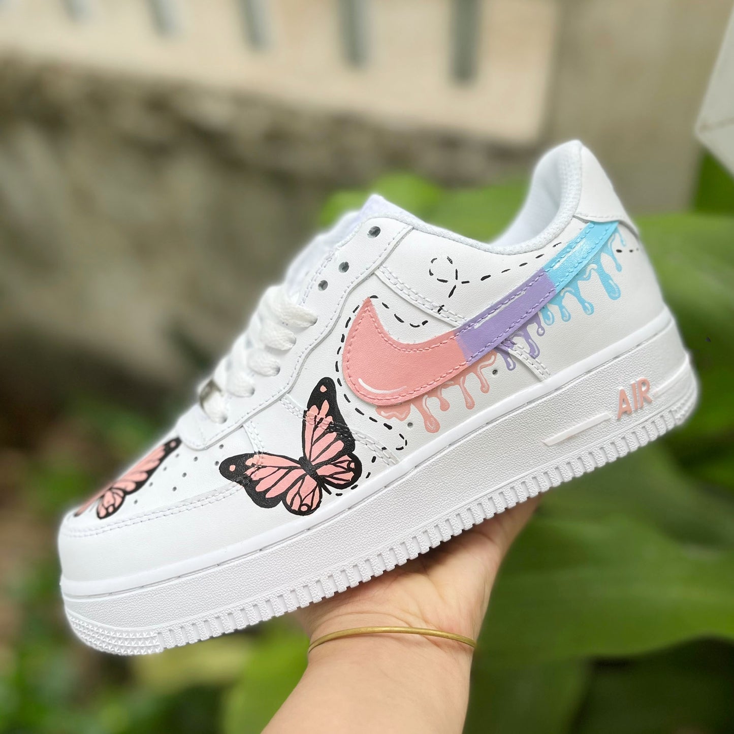 Rainbow Butterflies Air Custom Sneaker