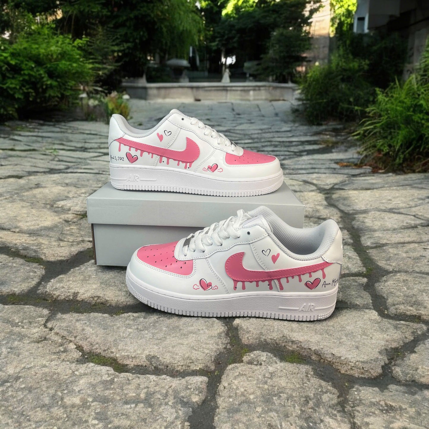 Drip Heart Custom Shoes Air Force 1