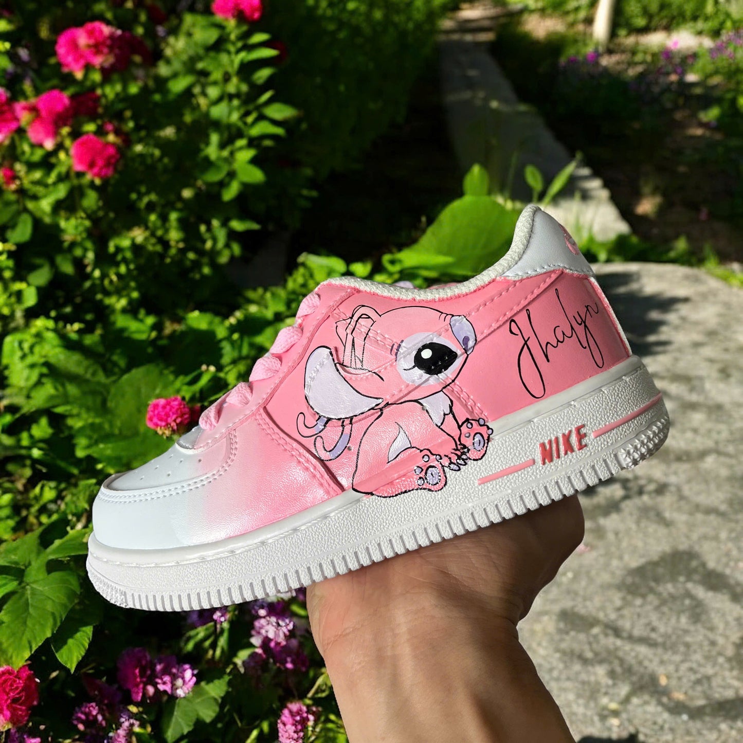 Pink Stitch Custom Sneaker Air Force 1