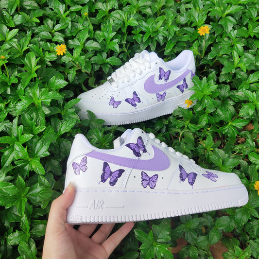 Purple Butterfly Custom Sneaker