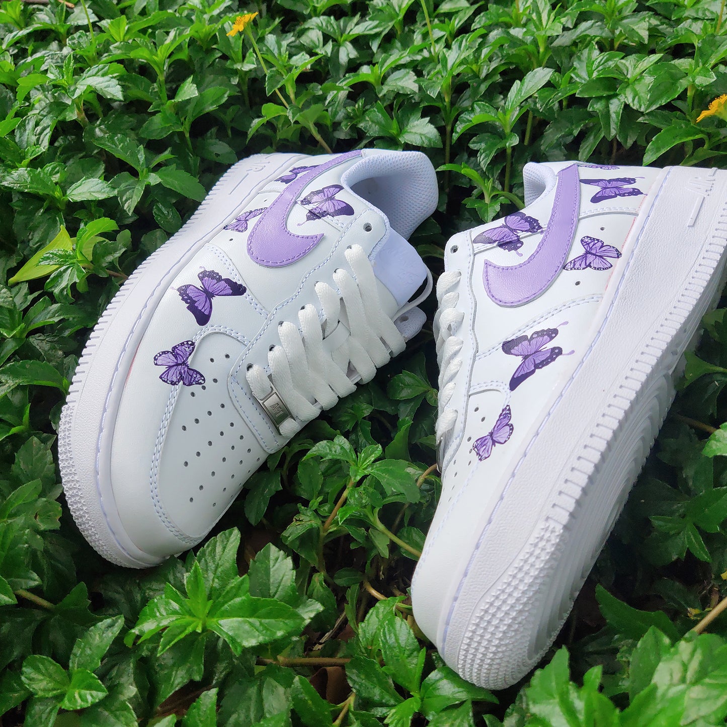 Purple Butterfly Custom Sneaker