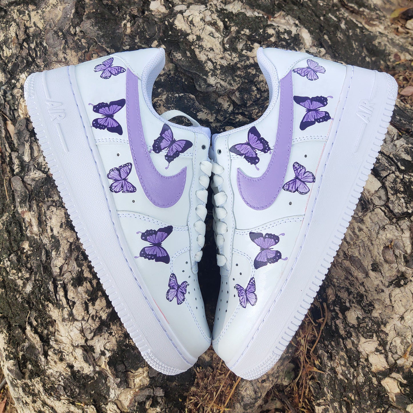 Purple Butterfly Custom Sneaker