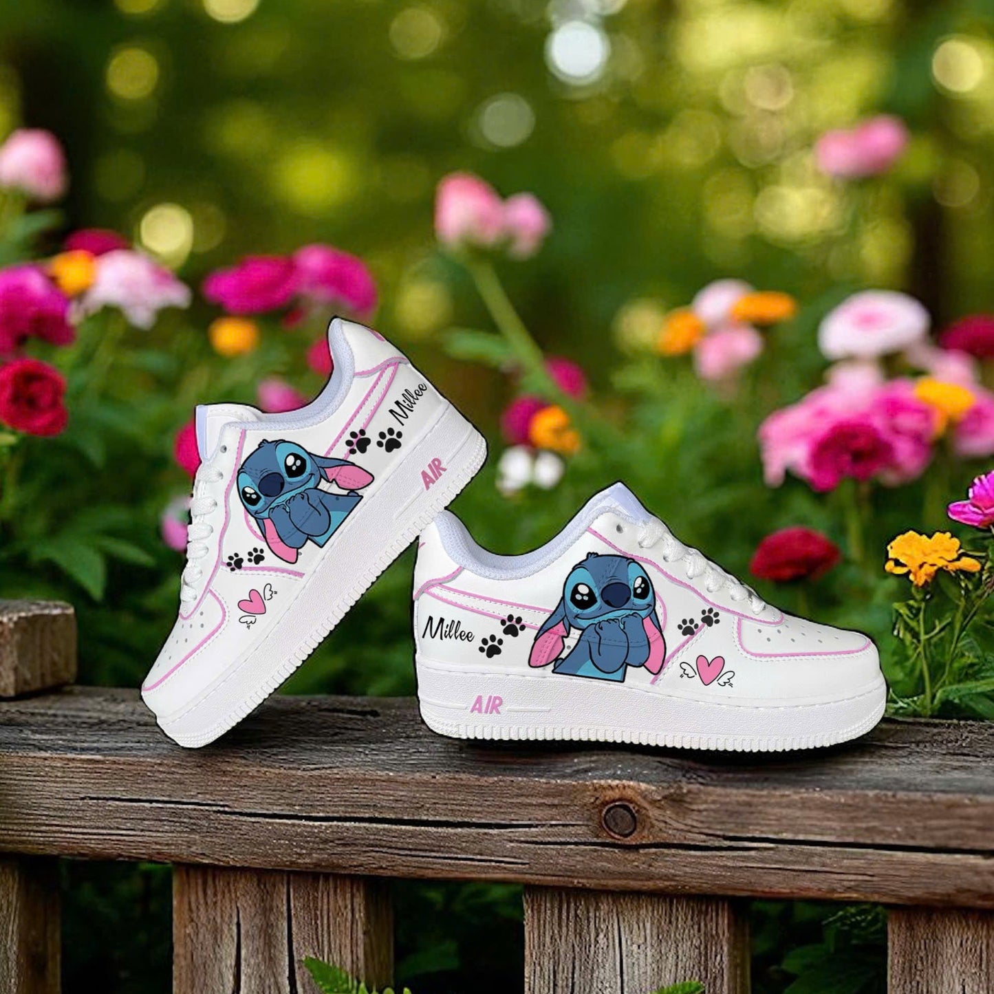 Stitch Paw Line Custom Shoes AF1