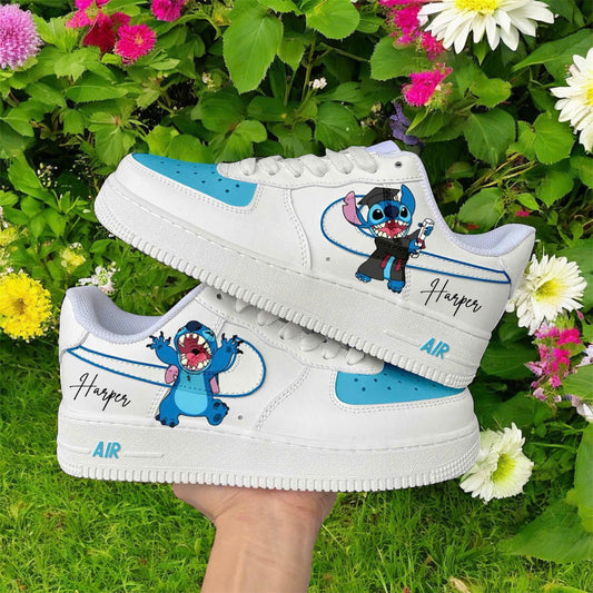 Stitch Graduation Custom Shoes Air Force 1