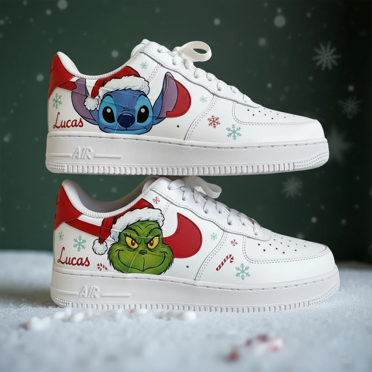 Christmas custom shoes 05