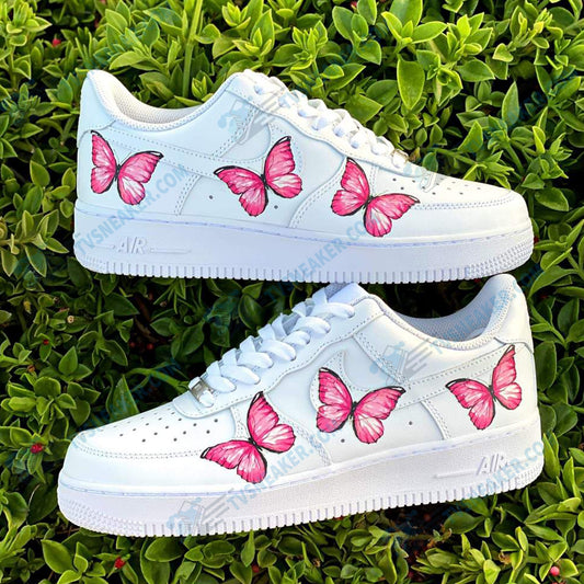 3 Pink Butterflies Custom Sneaker