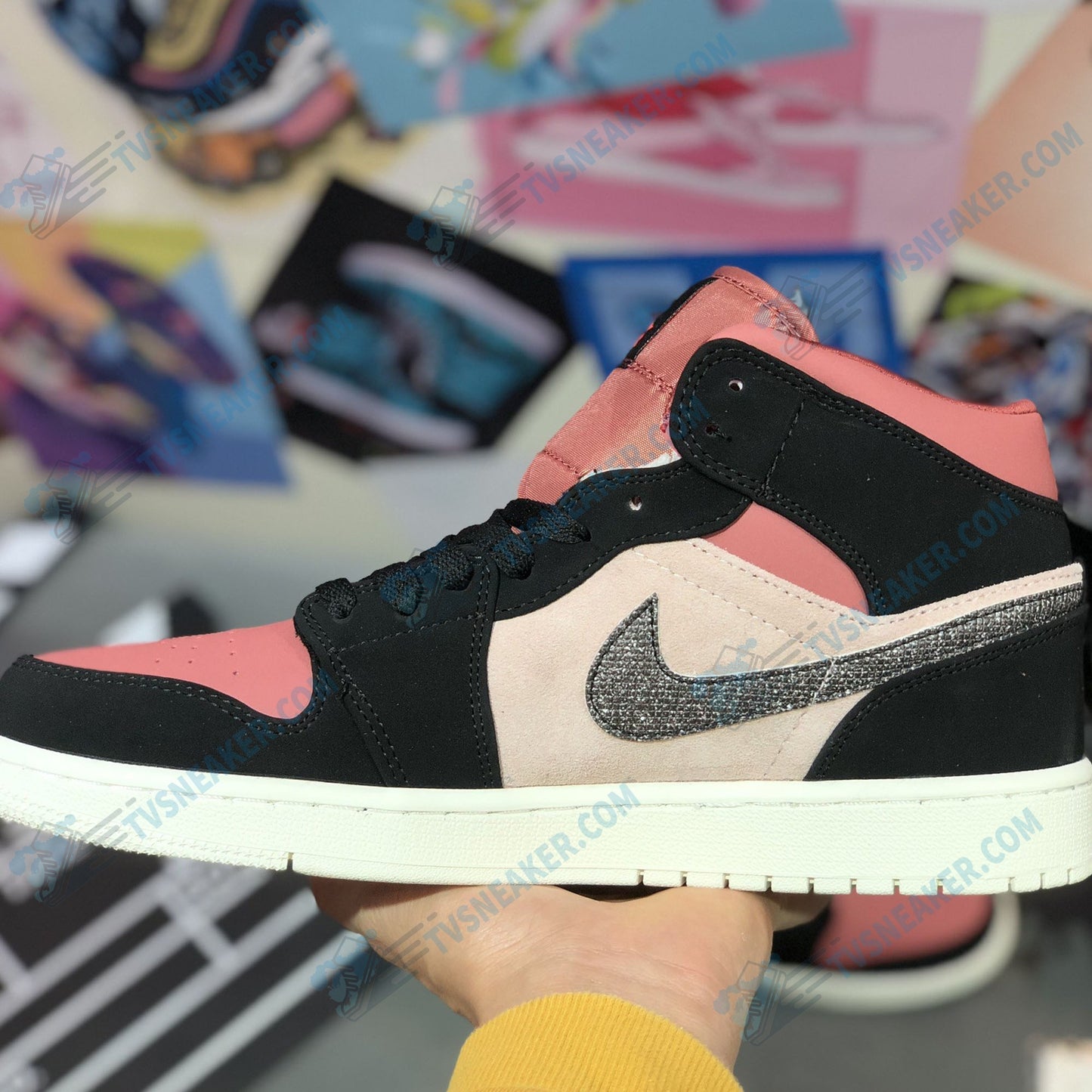 JD Black Pink Low Sneaker