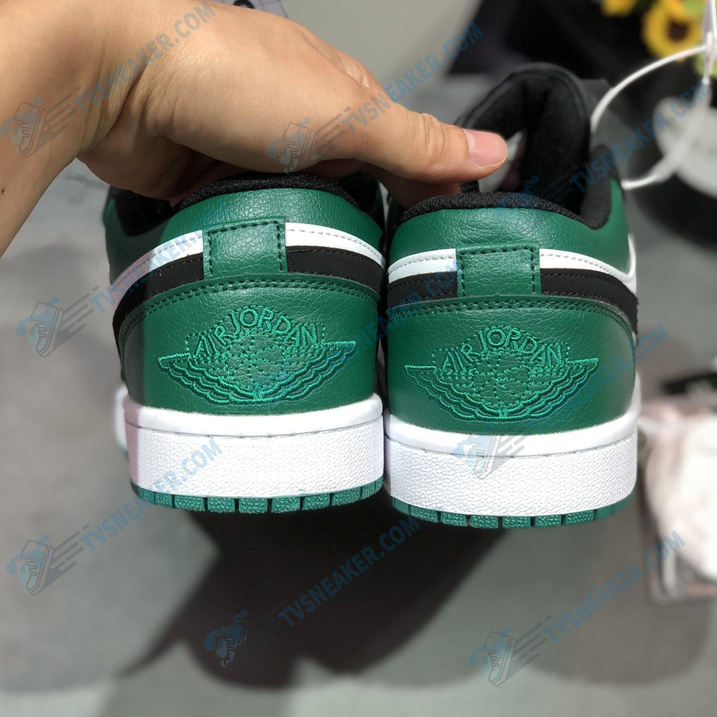 JD Black Green Low Sneaker