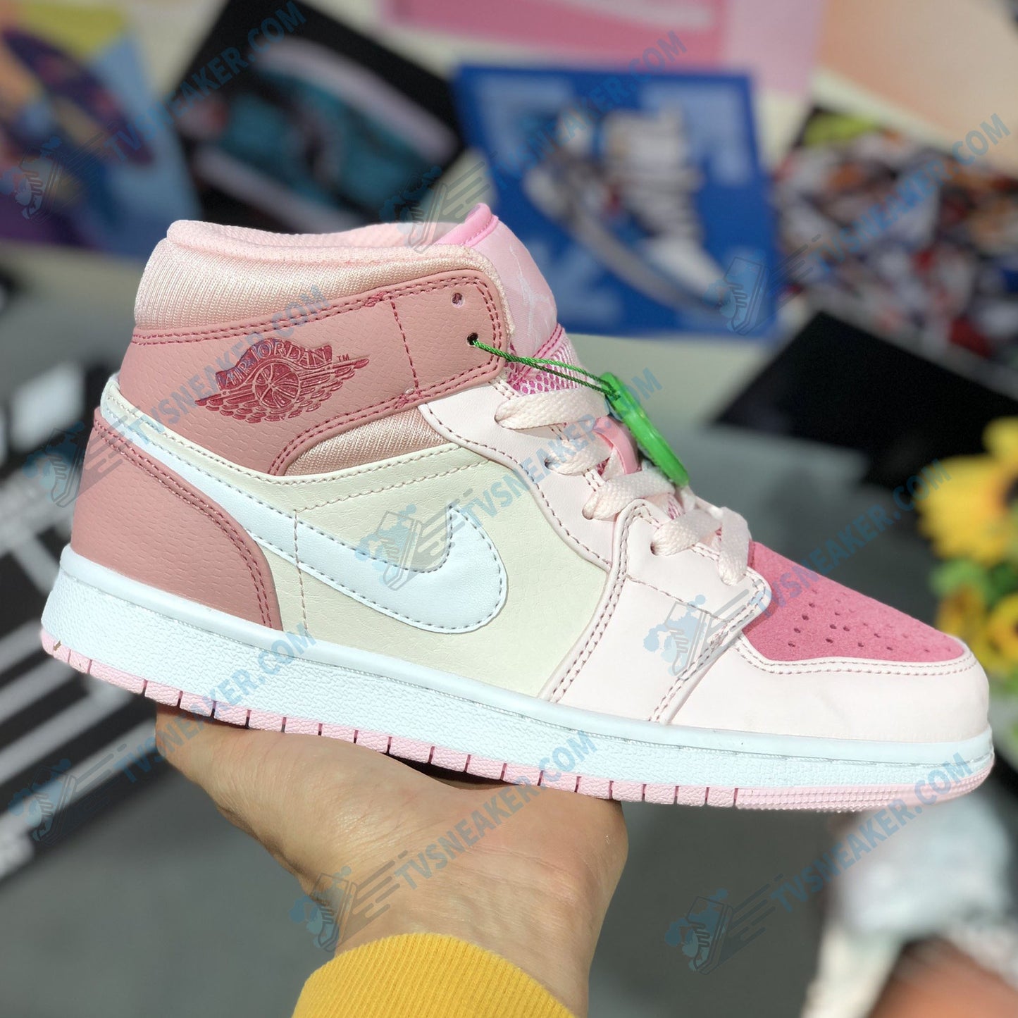 JD Pink High Sneaker