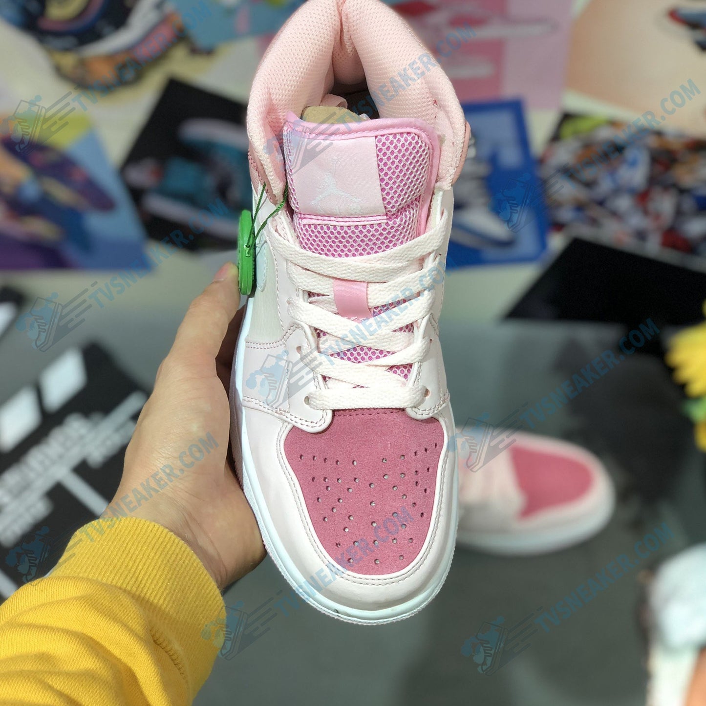 JD Pink High Sneaker