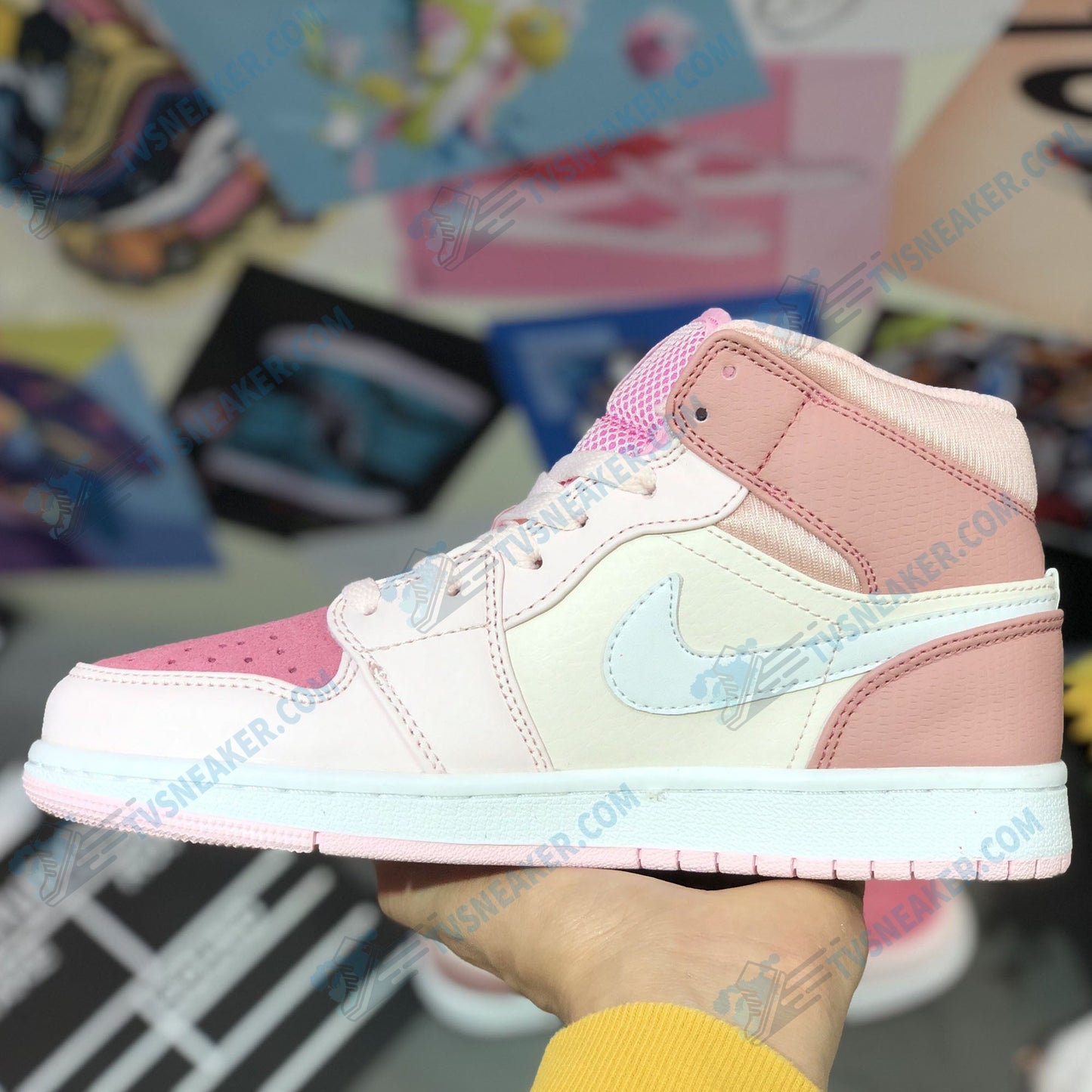 JD Pink High Sneaker