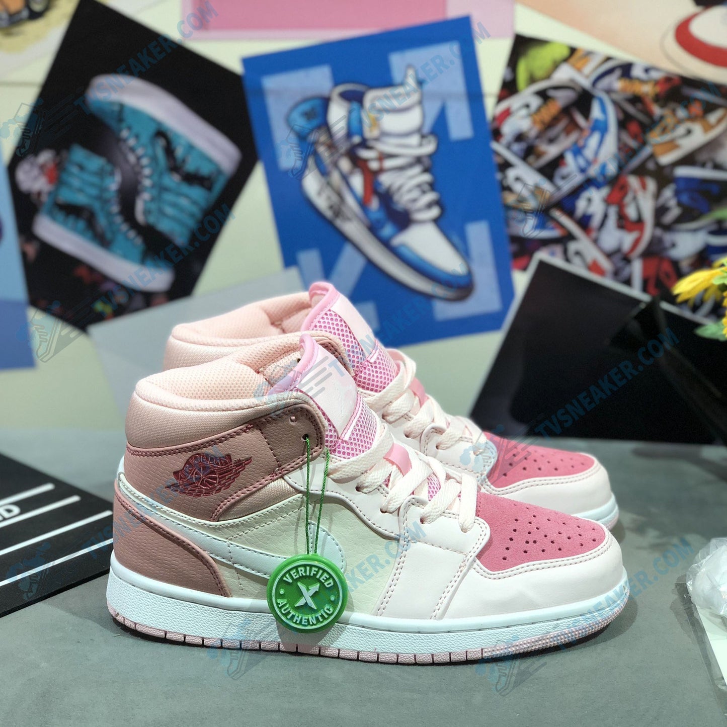 JD Pink High Sneaker