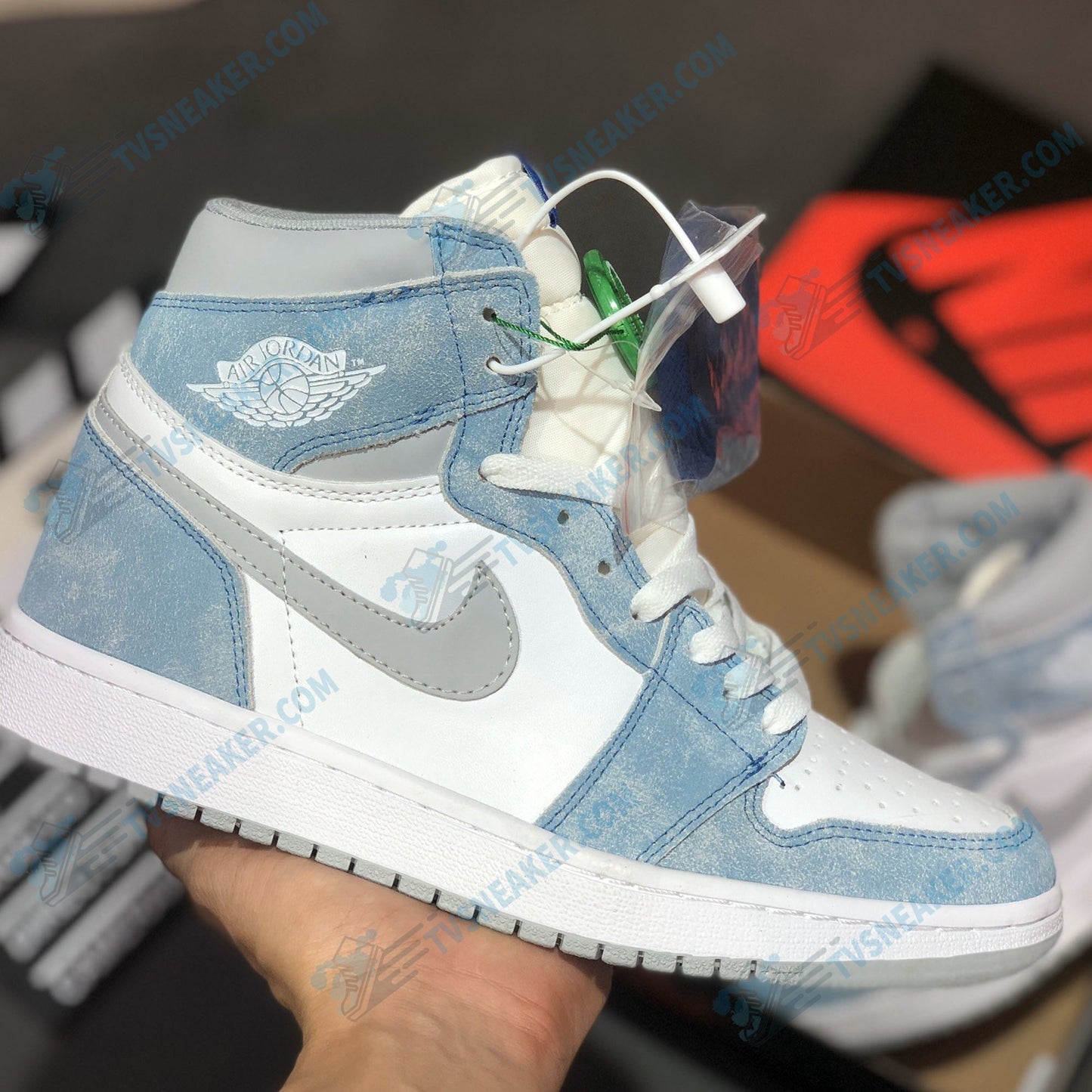 JD Sky Blue High Sneaker