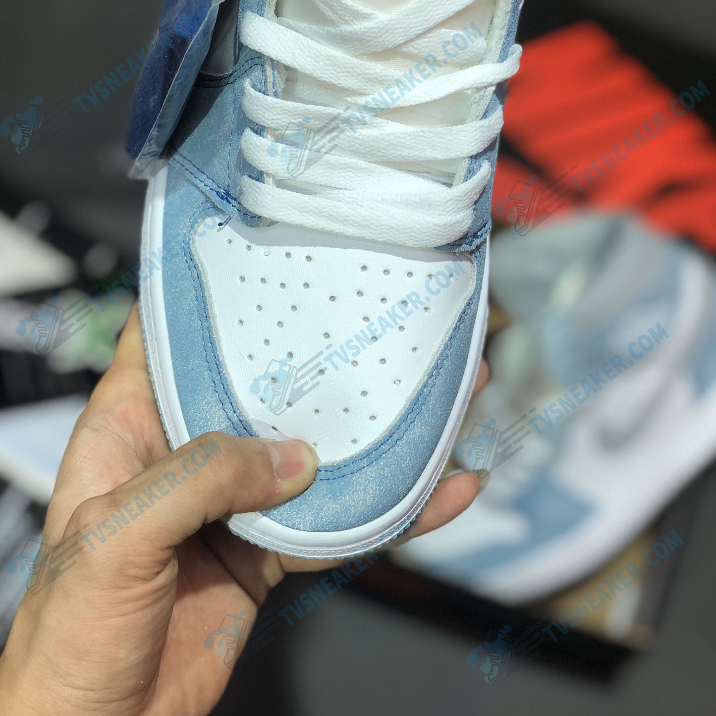 JD Sky Blue High Sneaker