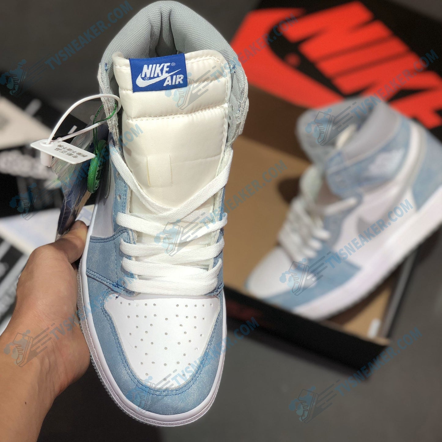 JD Sky Blue High Sneaker